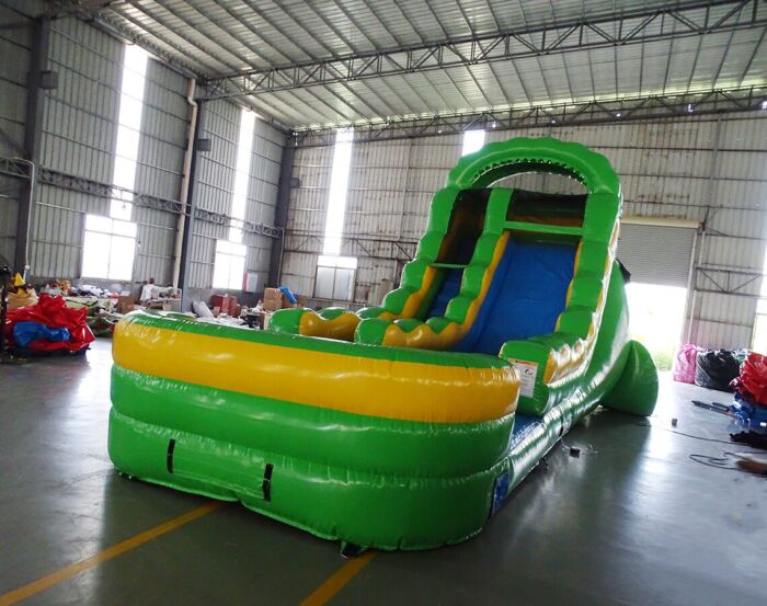 17ft single green inflated pool 202109002 3 » BounceWave Inflatable Sales