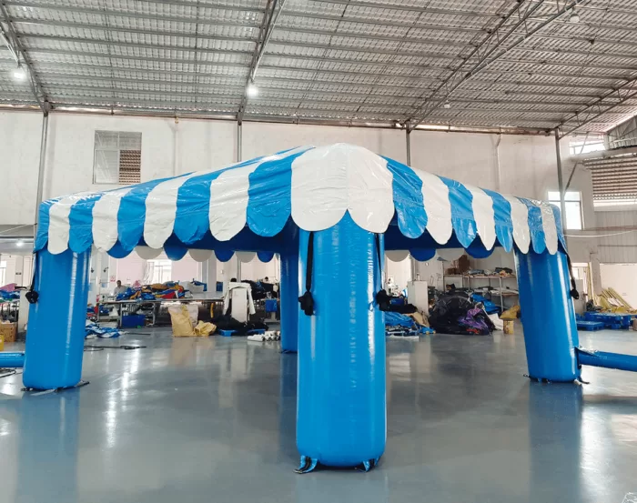 20x20 Blue Tent 1 » BounceWave Inflatable Sales