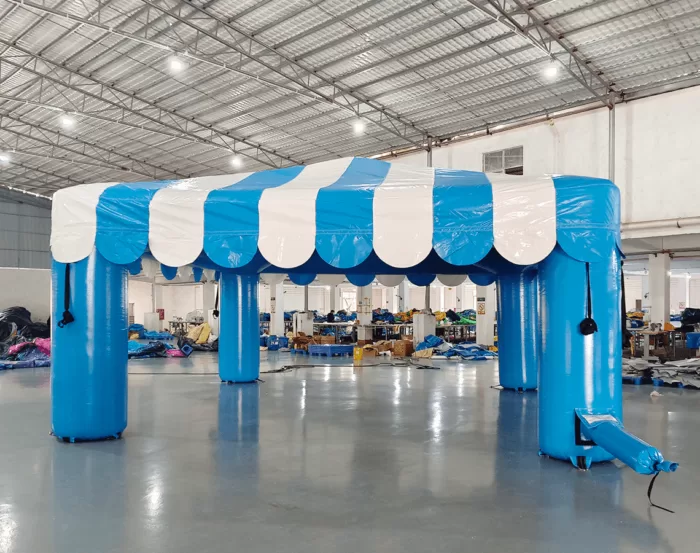 20x20 Blue Tent 2 » BounceWave Inflatable Sales