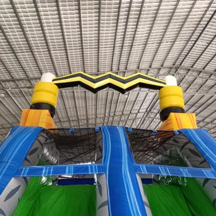 92 Ft 3 piece obstacles radioactive run 12 » BounceWave Inflatable Sales