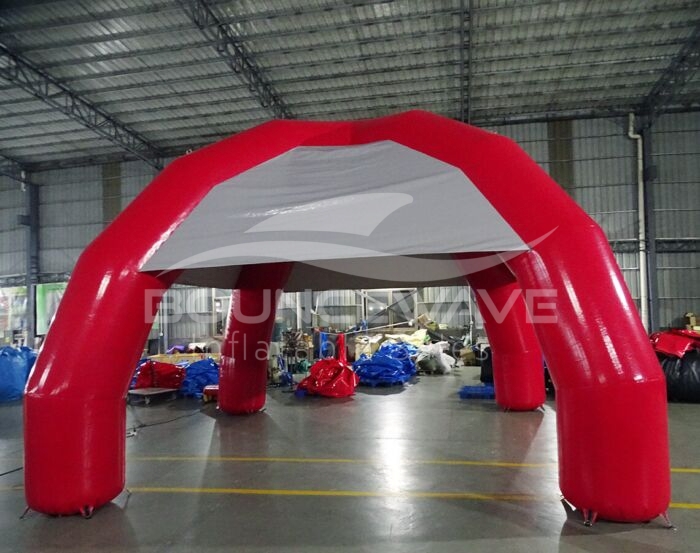Spider Tent red legs with gray top 5 » BounceWave Inflatable Sales