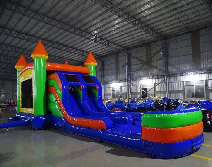 flat blue green orange splash n save 7 1 with inflated pool Joseph Davidson 2023031761 3 » BounceWave Inflatable Sales
